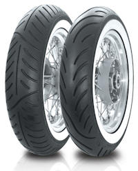 Avon Venom White Wall motorcycle cruiser tyres