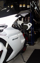 Ducati 848 Streetfighter service and tyres at Balmain Motorcycles Sydney