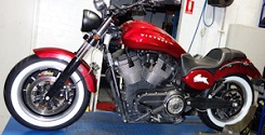 Victory Judge fitted with Avon Cobra White Wall tyres - Size 130/90B-16 (74H) Front - 140/90B-16 (77H) Rear